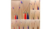 bead larva stone tassels necklace wholesale price 50 pieces shipping free